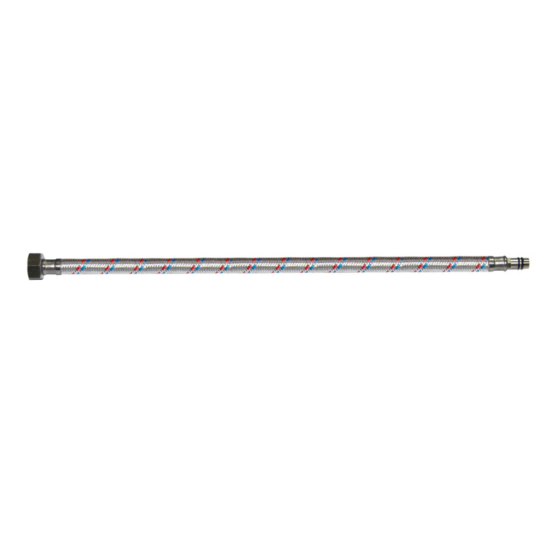 Racord flexibil apa, monocomanda, EPDM + tresa metalica, cu protectie PVC, 1/2" - 1/4 ", L 500 mm