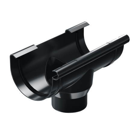 Racord jgheab burlan Budmat Proaqua, pentru sistem pluvial, PVC, gri, D 100/63 mm