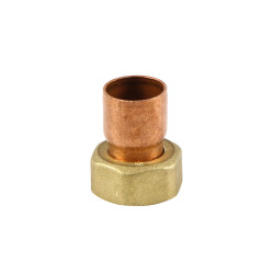 Racord semiolandez drept, cupru, interior-interior, 18 mm x 1/2"