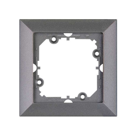 Rama Abex Perla RA-1P AN, 1 post, antracit, pentru priza / intrerupator