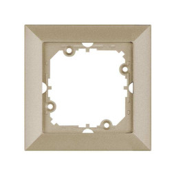 Rama Abex Perla RA-1P SAT, 1 post, satin, pentru priza / intrerupator
