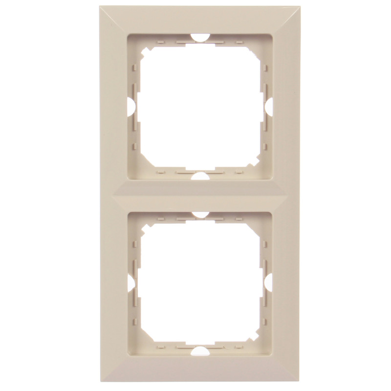 Rama Abex Perla RA-2P, 2 posturi, bej, pentru priza / intrerupator Rama Abex Perla RA-2P, 2 posturi, bej, pentru priza / intrerupator