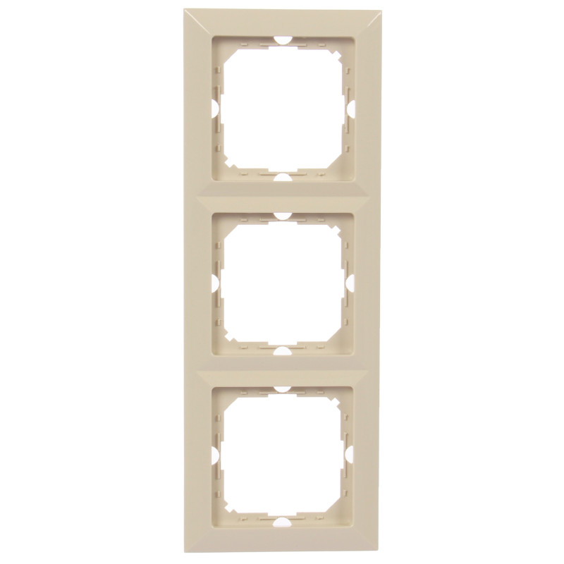 Rama Abex Perla RA-3P, 3 posturi, bej, pentru priza / intrerupator Rama Abex Perla RA-3P, 3 posturi, bej, pentru priza / intrerupator