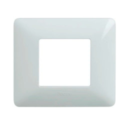 Rama Bticino Matix SAM4802BBNE, 2 module, alb, pentru priza / intrerupator