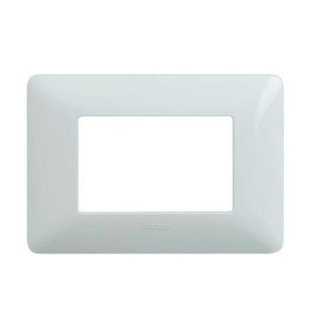 Rama Bticino Matix SAM4803BBNE, 3 module, alb, pentru priza / intrerupator