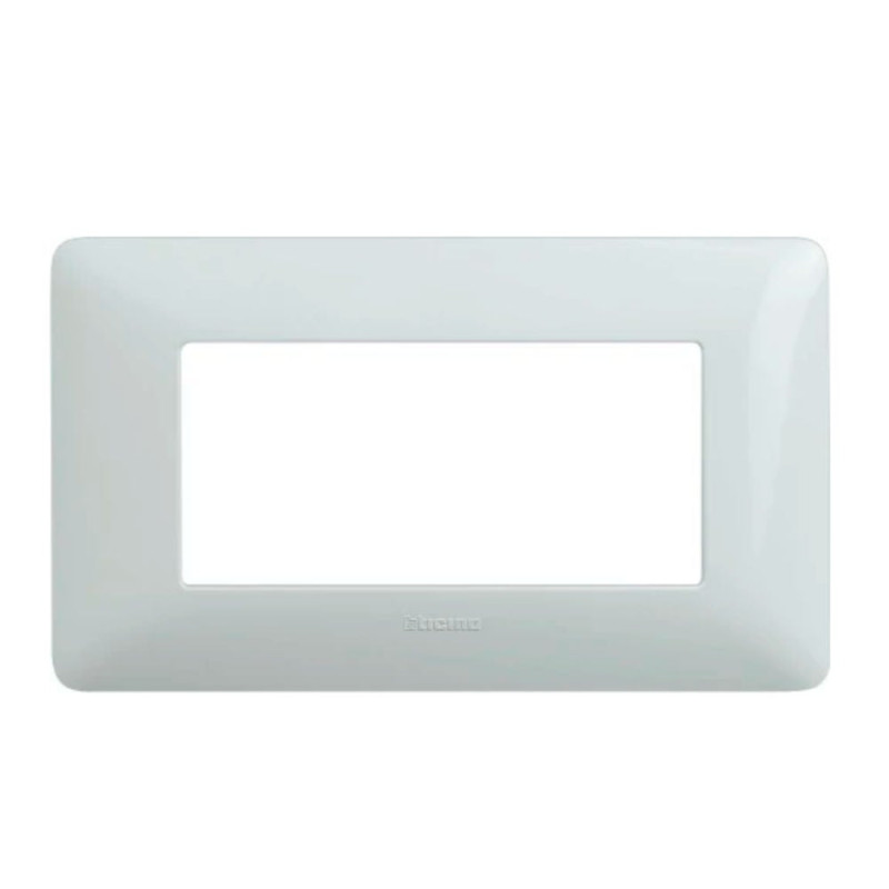 Rama Bticino Matix SAM4804BBNE, 4 module, alb, pentru priza / intrerupator