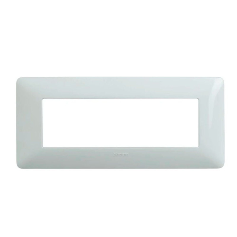 Rama Bticino Matix SAM4806BBNE, 6 module, alb, pentru priza / intrerupator