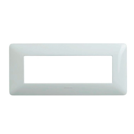 Rama Bticino Matix SAM4806BBNE, 6 module, alb, pentru priza / intrerupator