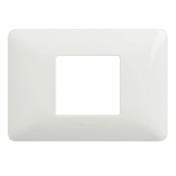 Rama Bticino Matix SAM4819BBNE, 2 module, alb, pentru priza / intrerupator