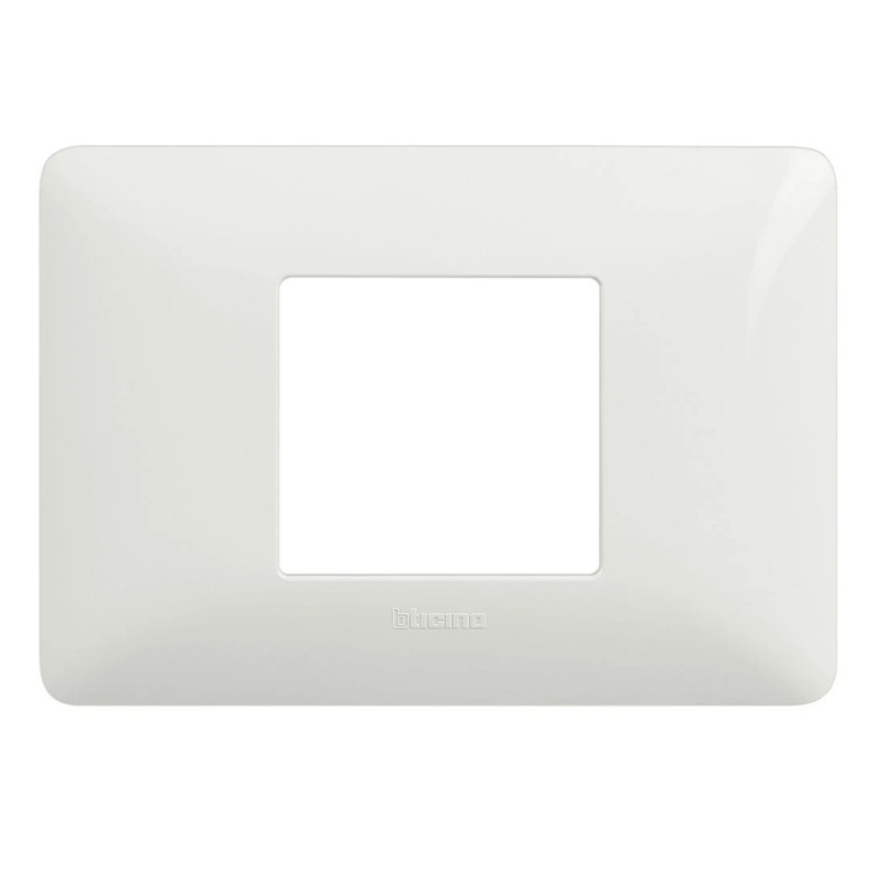 Rama Bticino Matix SAM4819BBNE, 2 module, alb, pentru priza / intrerupator