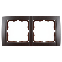 Rama Comtec Anemon MF0012-15035, 2 posturi, nuc, pentru priza / intrerupator