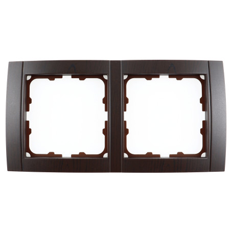 Rama Comtec Anemon MF0012-15035, 2 posturi, nuc, pentru priza / intrerupator