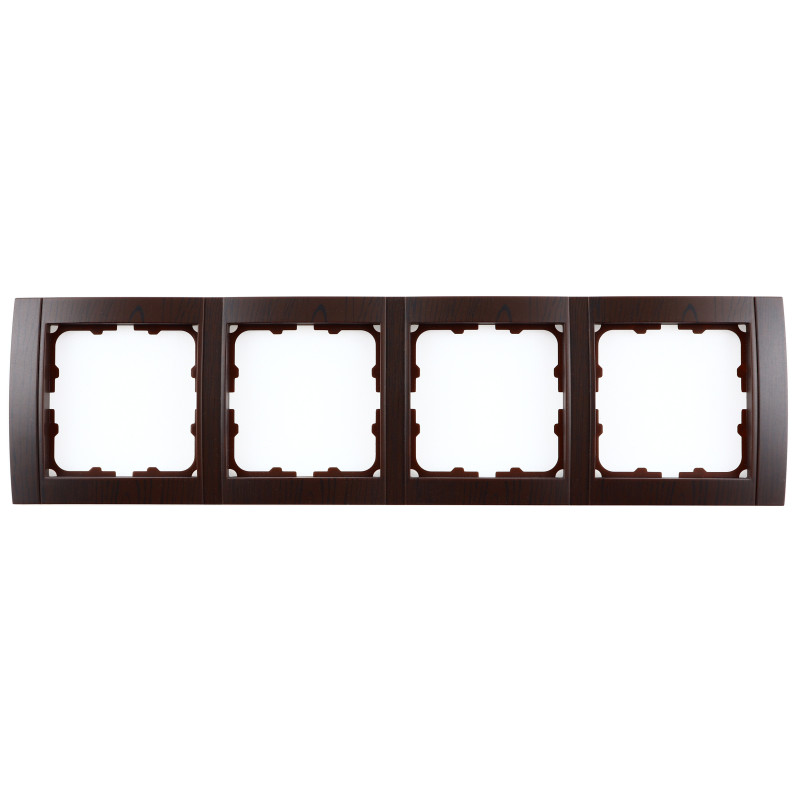 Rama Comtec Anemon MF0012-15035, 4 posturi, nuc, pentru priza / intrerupator Rama Comtec Anemon MF0012-15035, 4 posturi, nuc, pentru priza / intrerupator