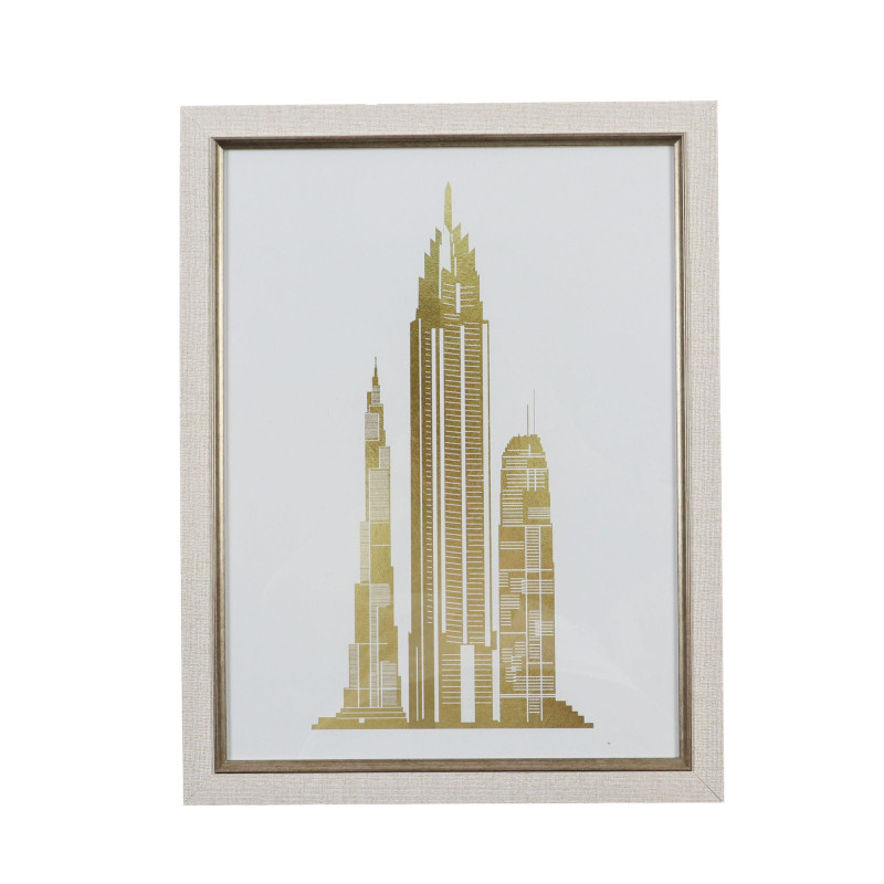 Rama foto 1280-D-A407S, dreptunghiulara, 30 x 40  cm, bej, MDF
