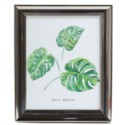 Rama foto 365-GM1 810, dreptunghiulara, 25 x 20 cm, argintiu, plastic