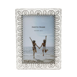 Rama foto PFZ0288-46, dreptunghiulara, 15 x 10, argintiu, metal