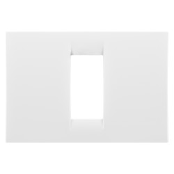 Rama Gewiss System GW22101, 1 modul, alb, pentru priza / intrerupator