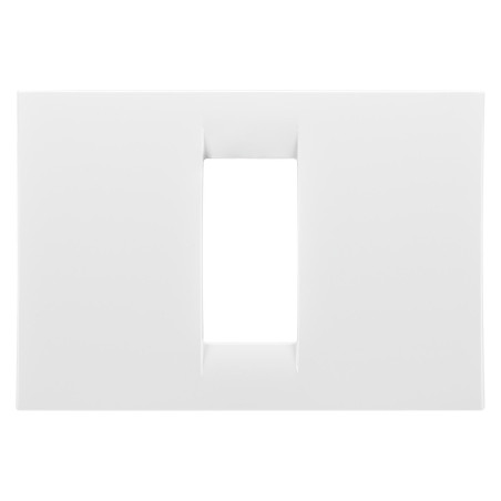 Rama Gewiss System GW22101, 1 modul, alb, pentru priza / intrerupator