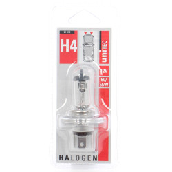 Bec auto halogen pentru far Unitec H4, soclu P43T, 60/55 W, 12 V