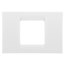Rama Gewiss System GW22102, 2 module, alb, pentru priza / intrerupator