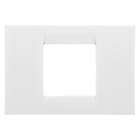 Rama Gewiss System GW22102, 2 module, alb, pentru priza / intrerupator