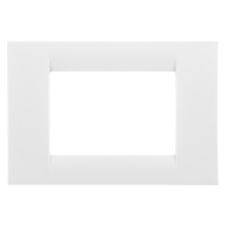 Rama Gewiss System GW22103, 3 module, alb, pentru priza / intrerupator