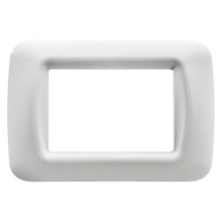 Rama Gewiss System GW22503, 3 module, alb, pentru priza / intrerupator