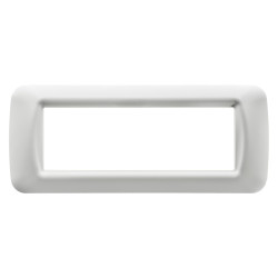 Rama Gewiss System GW22506, 6 module, alb, pentru priza / intrerupator