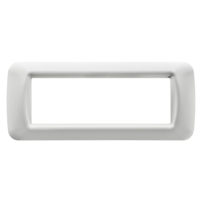 Rama Gewiss System GW22506, 6 module, alb, pentru priza / intrerupator