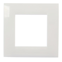 Rama Hoff, 2 module, alb, pentru priza / intrerupator