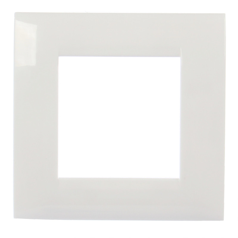 Rama Hoff, 2 module, alb, pentru priza / intrerupator Rama Hoff, 2 module, alb, pentru priza / intrerupator