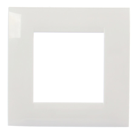 Rama Hoff, 2 module, alb, pentru priza / intrerupator