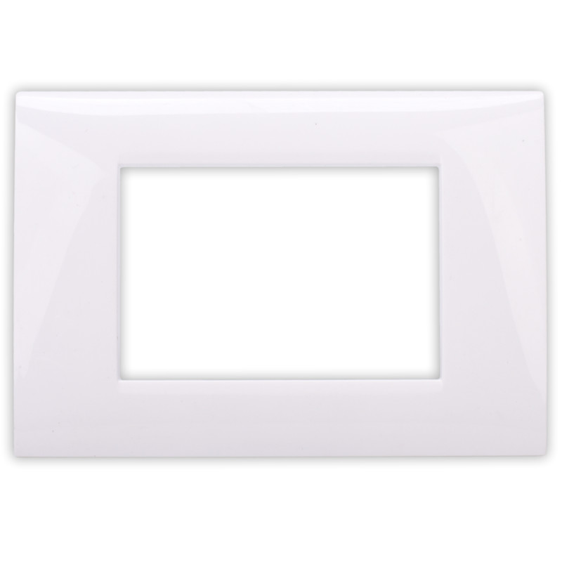 Rama Hoff, 3 module, alb, pentru priza / intrerupator