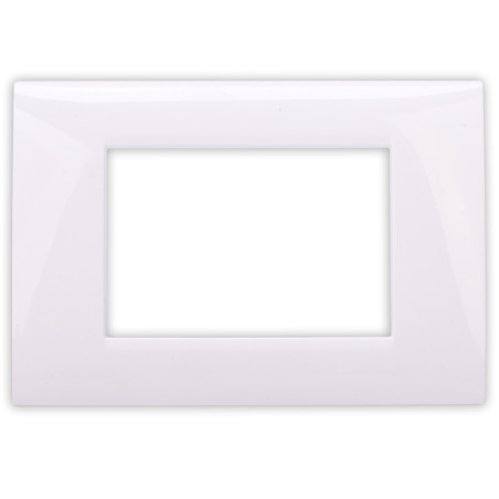 Rama Hoff, 3 module, alb, pentru priza / intrerupator