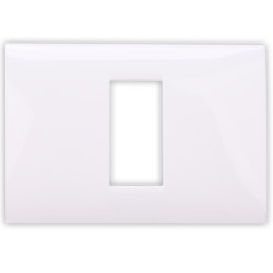 Rama Hoff BL-40801, 1 modul, alb, pentru priza / intrerupator