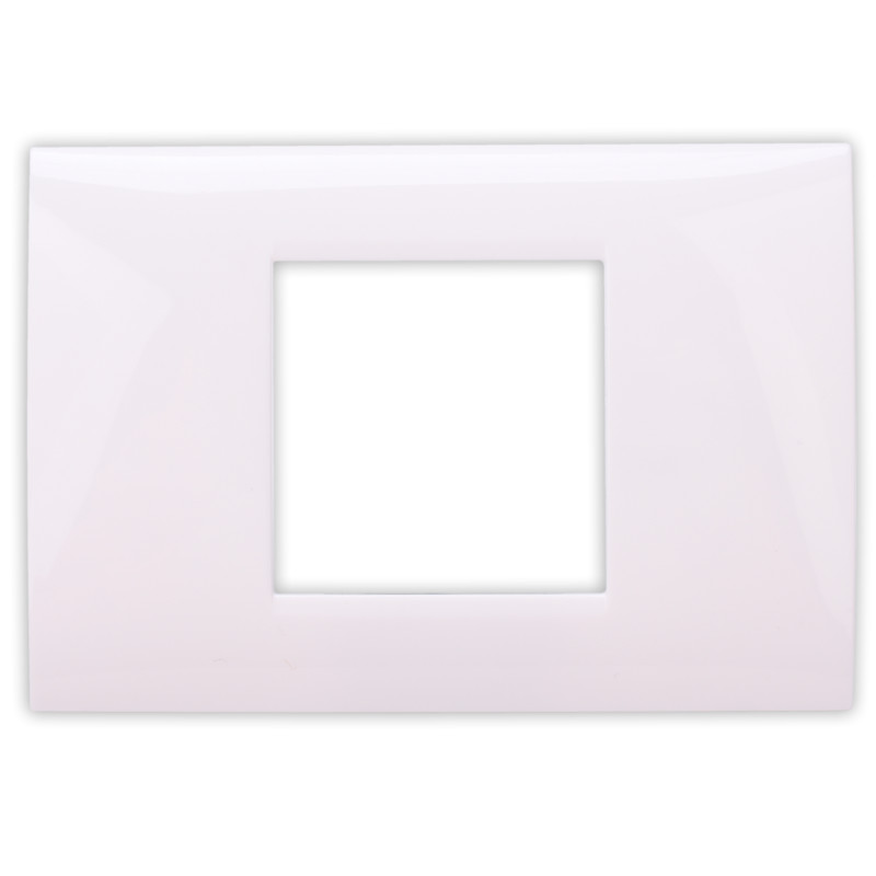 Rama Hoff BL-40802, 2 module, alb, pentru priza / intrerupator Rama Hoff BL-40802, 2 module, alb, pentru priza / intrerupator