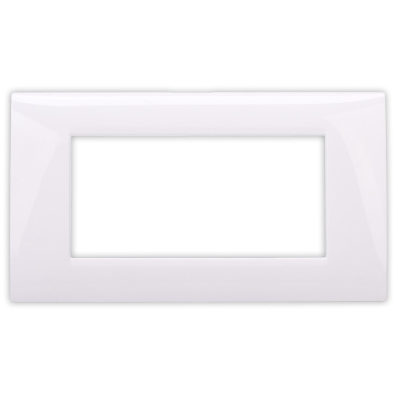 Rama Hoff BL-40804, 4 module, alb, pentru priza / intrerupator Rama Hoff BL-40804, 4 module, alb, pentru priza / intrerupator