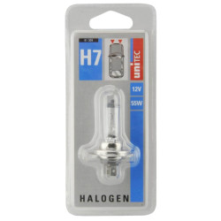 Bec auto halogen pentru far Unitec H7, 55 W, 12 V