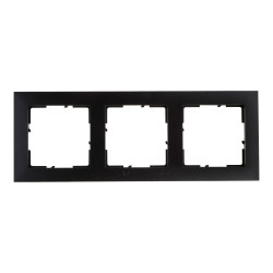 Rama Legrand New Suno 721523, 3 posturi, negru, pentru priza / intrerupator