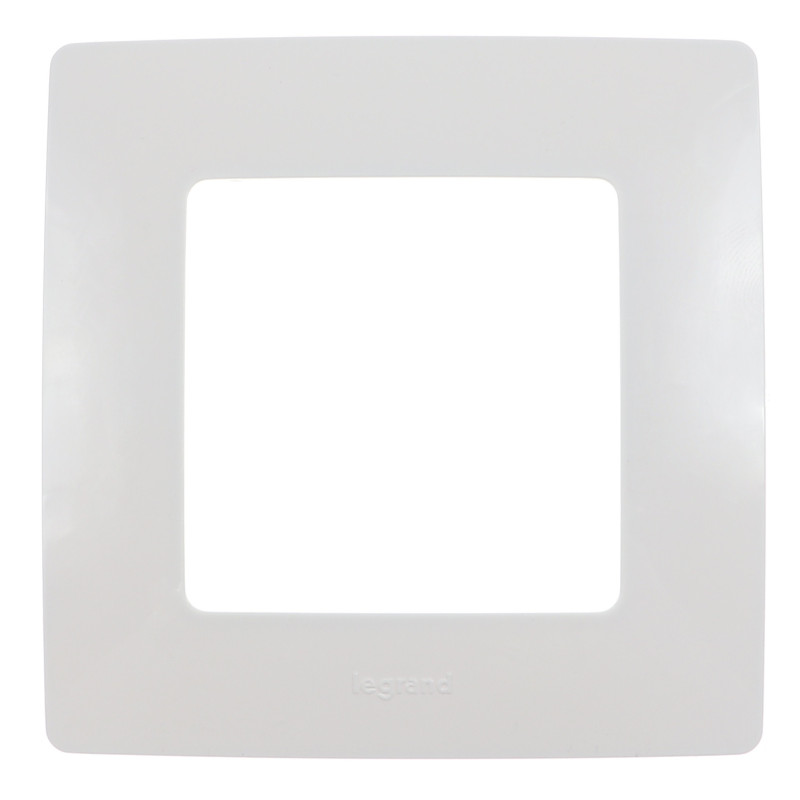 Rama Legrand Niloe 397868, 1 post, alb, pentru priza / intrerupator