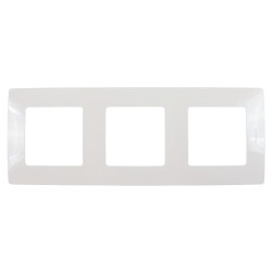 Rama Legrand Niloe 397870, 3 posturi, alb, pentru priza / intrerupator