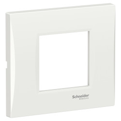 Rama Schneider Electric Easy Styl LMR7262001, 2 module, alb, pentru priza / intrerupator