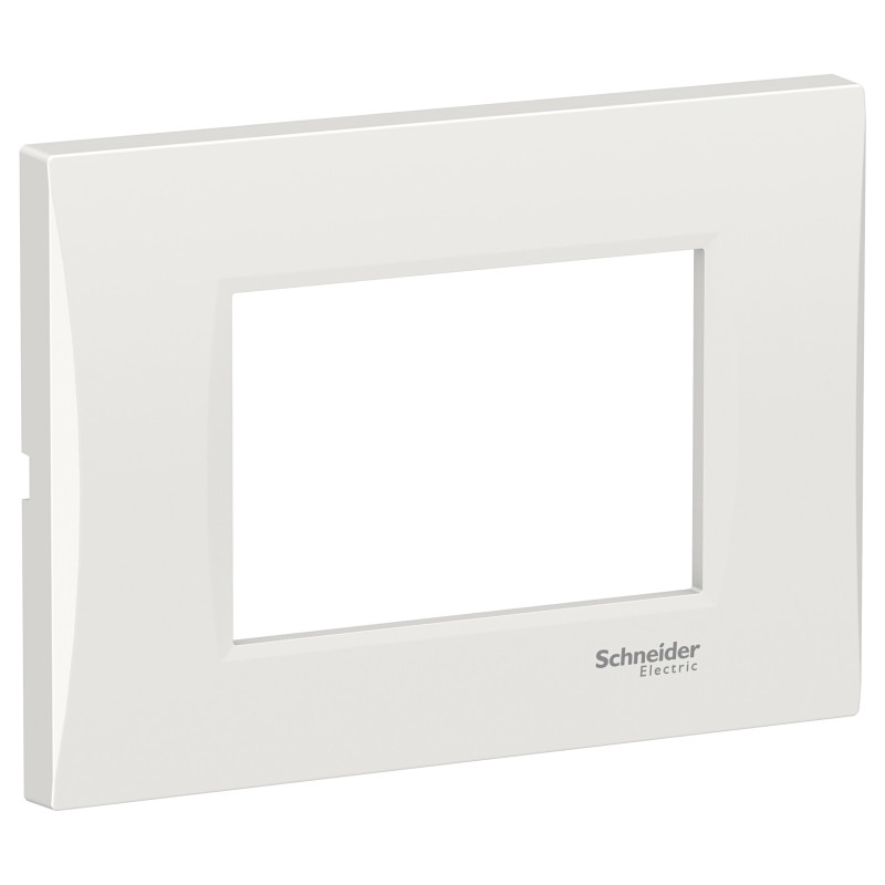 Rama Schneider Electric Easy Styl LMR7263001, 3 module, alb, pentru priza / intrerupator