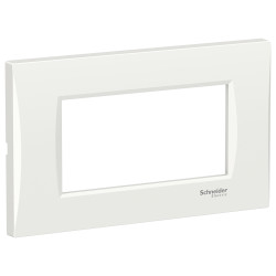 Rama Schneider Electric Easy Styl LMR7364001, 4 module, alb, pentru priza / intrerupator