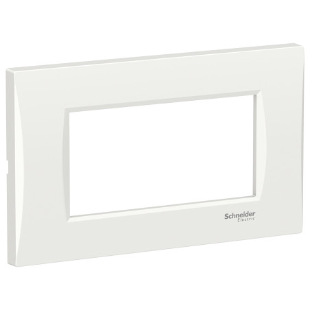 Rama Schneider Electric Easy Styl LMR7364001, 4 module, alb, pentru priza / intrerupator