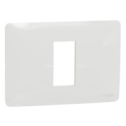 Rama Schneider Electric Noua Unica NU210118, 1 modul, alb, pentru priza / intrerupator