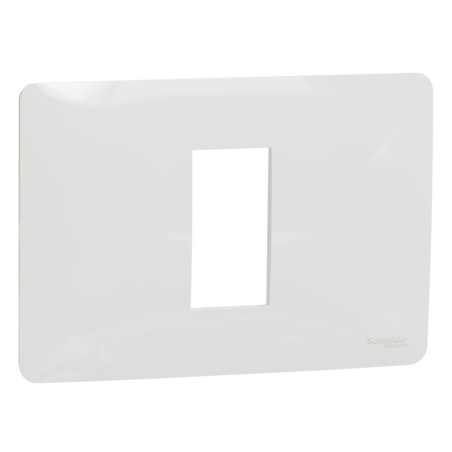 Rama Schneider Electric Noua Unica NU210118, 1 modul, alb, pentru priza / intrerupator