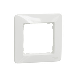 Rama Schneider Electric Sedna SDD311801, 1 post, alb, pentru priza / intrerupator