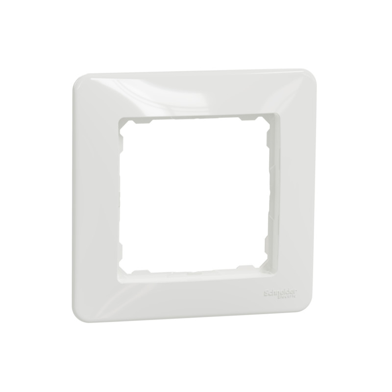 Rama Schneider Electric Sedna SDD311801, 1 post, alb, pentru priza / intrerupator