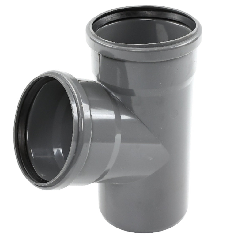 Ramificatie PVC cu inel, D 110 x 110 mm, 67 grade